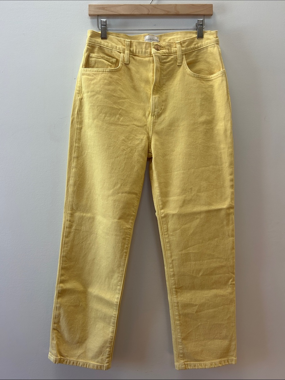 Favorite Daughter Straight-Leg Jeans in Yellow